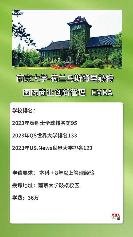 南京大學—荷蘭馬斯特里赫特大學EMBA